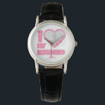 Personalized I Love My Husband – Add Photo & Name Watch<br><div class="desc">Find awesome, funny, and delightfully crazy gifts that perfectly capture your love! Whether you're hunting for romantic gift for wife ideas, best Valentine's gifts for her, meaningful wedding anniversary gifts for wife, or best Christmas gifts for wife, our unique designs add a playful twist. Surprise her with psychotically cute (in...</div>