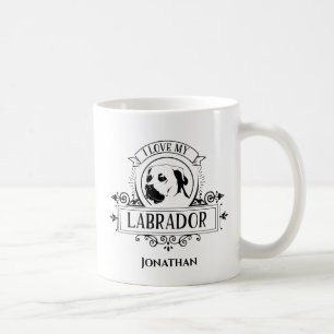 Personalized I love My Labrador Coffee Mug