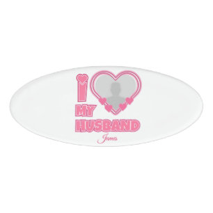 Personalized I Love My Wife – Add Name & Photo Tag