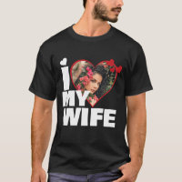 Personalized I Love My Wife Heart Photo