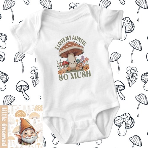 Personalized_I Love My Your Title So Mush Baby Bodysuit