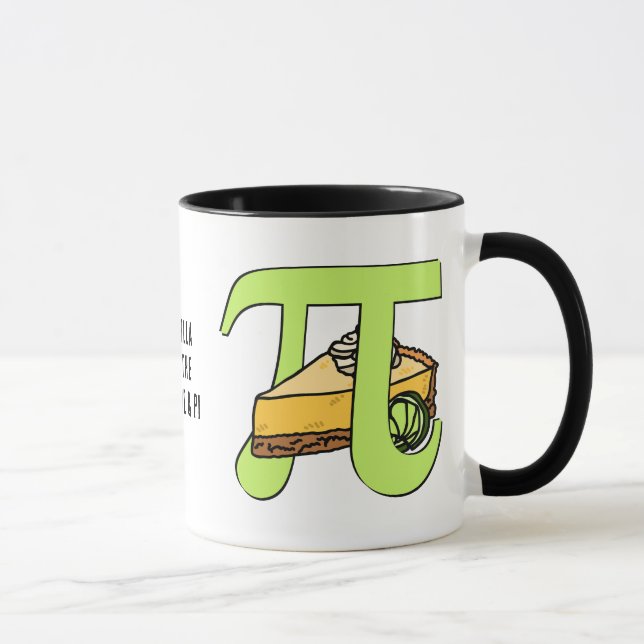 Personalized I LOVE PIE AND PI Day Mug (Right)
