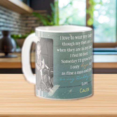 Personalized I Love To Wear Daddys Shoes Coffee Mug