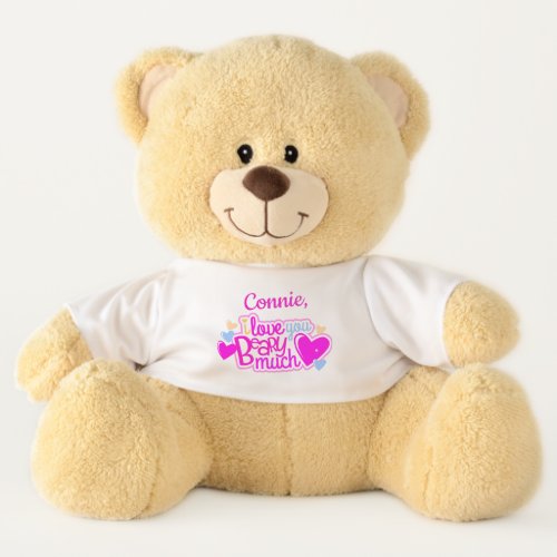 Personalized I Love You Beary Much Teddy Bear