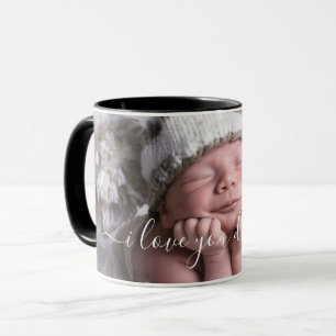 Personalized I Love You Dad Photo Template Mug