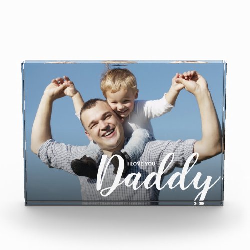 Personalized I Love You Daddy Custom Photo