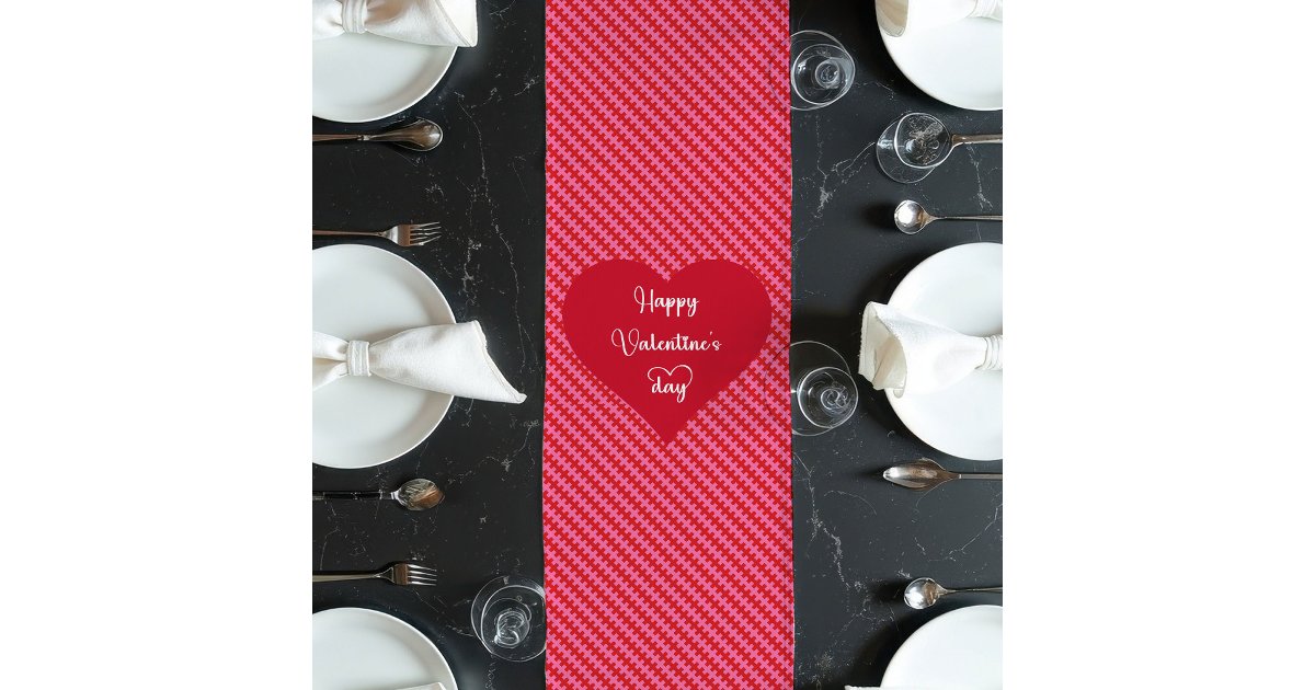 Valentine Rinner Personalized I Love You Hearts Valentine Runner | Zazzle
