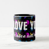 Personalized I Love You The Moon & Back Two-Tone Coffee Mug (Center)