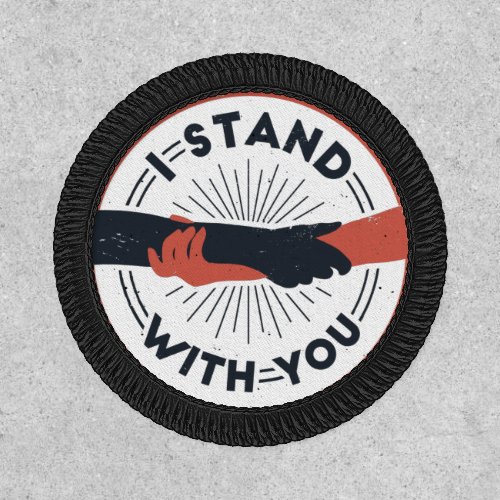 Personalized I Stand With You BLM Black Lives Patch