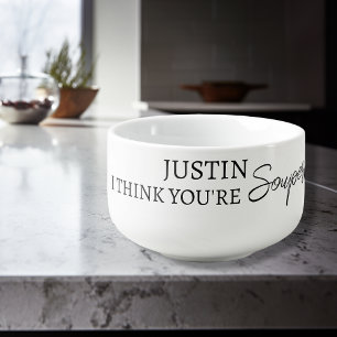 Personalized I Think You're Souper Soup Mug