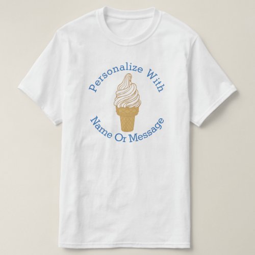 PERSONALIZED Ice Cream Cone T_Shirt