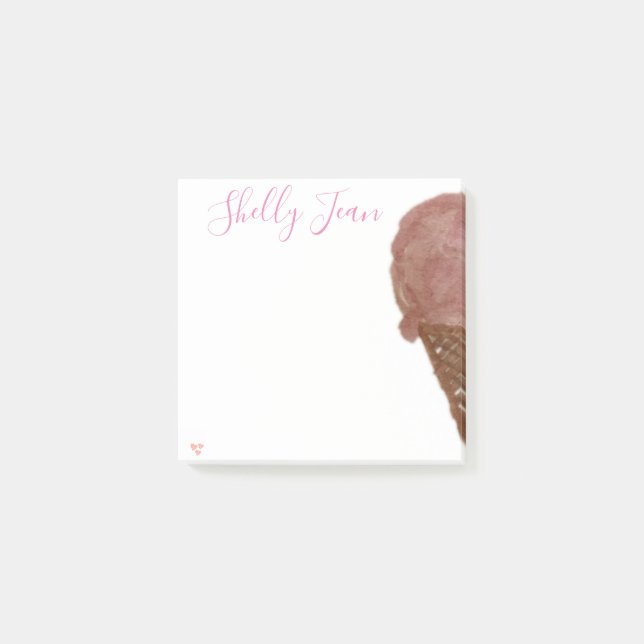 PERSONALIZED ICE CREAM notes (Front)