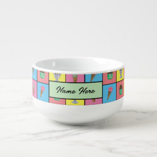 Cereal Bowl, Custom Bowl, Personalized Bowl, Personalized Ice Cream Bowl,  Personalized Popcorn Bowl, Glazed Ceramic Bowls, Ceramic Soup Bowl 