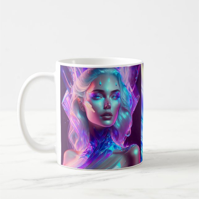 Personalized Ice Goddess Princess Warrior  Coffee Mug (Left)