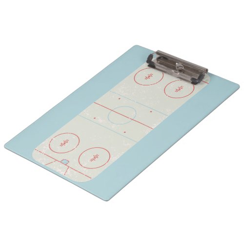 Personalized Ice Hockey Coach Clipboard