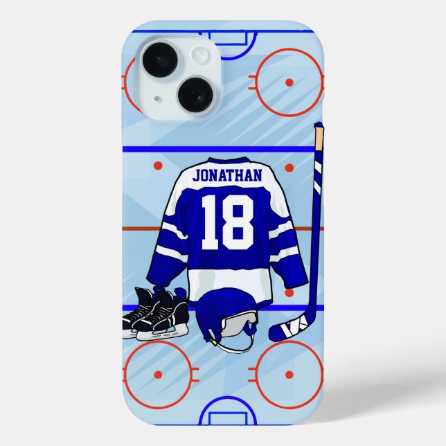Personalized Ice Hockey design Case-Mate iPhone Case (Back)