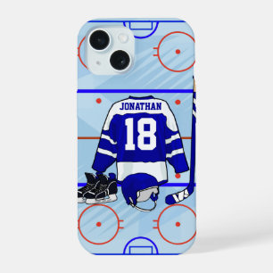 Personalized Ice Hockey design iPhone 15 Case