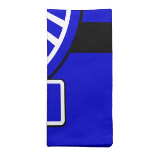 Personalized Ice Hockey Player Blue Napkin