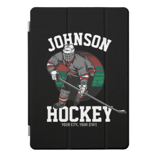 Personalized Ice Hockey Player Team Athlete Name  iPad Pro Cover