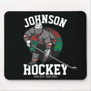 Personalized Ice Hockey Player Team Athlete Name  Mouse Pad