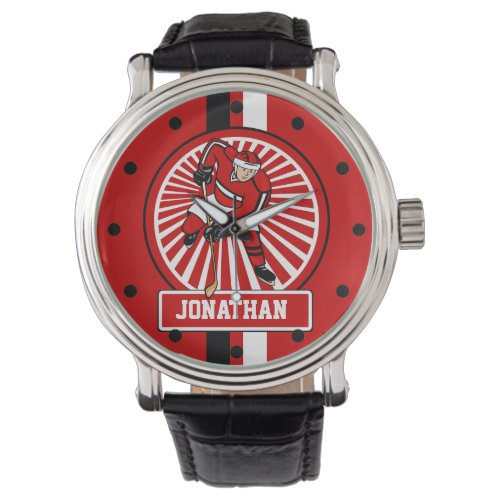 Personalized Ice Hockey player Watch