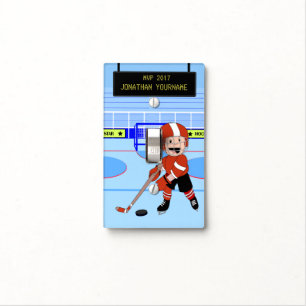 Personalized Ice Hockey star rw Light Switch Cover
