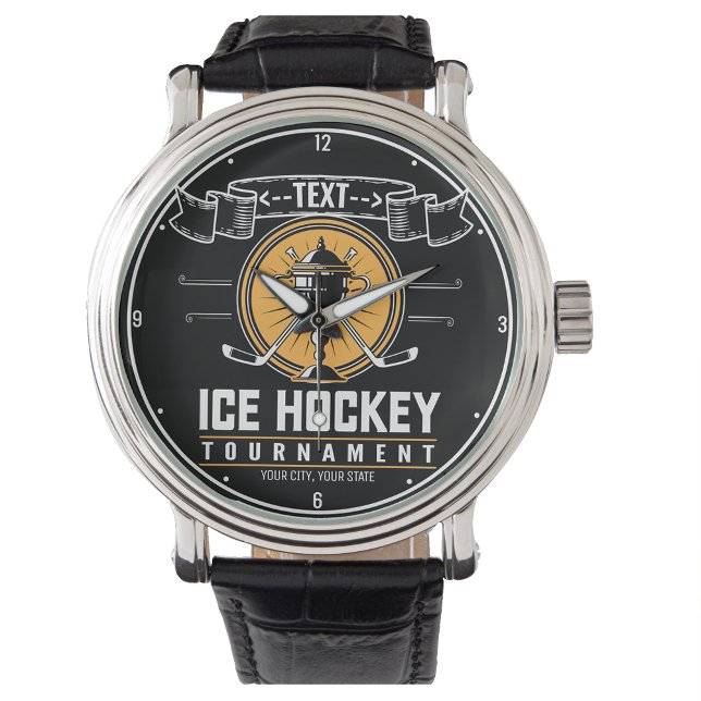 Personalized Ice Hockey Trophy Player Team Game  Watch (Creator Uploaded)