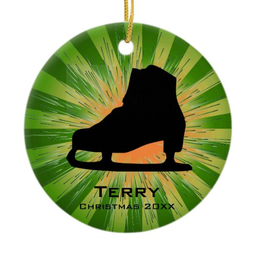 Personalized Ice Skate Ornament