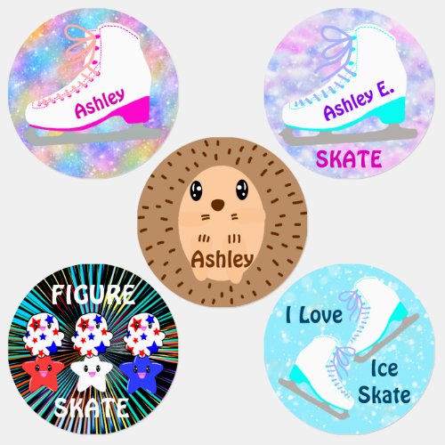 Personalized Ice Skater Labels