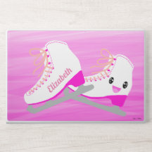 Personalized Ice Skates Cute Pink Ombre
