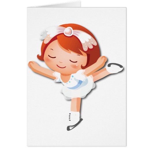 Personalized Ice Skating Gifts Cards (Front)