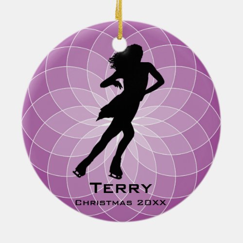 Personalized Ice Skating Ornament