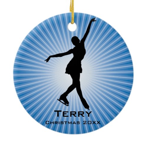 Personalized Ice Skating Ornament