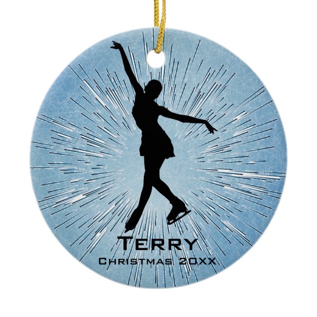 Personalized Ice Skating Ornament