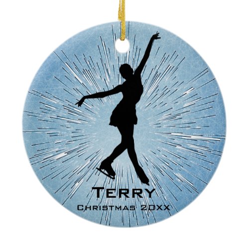 Personalized Ice Skating Ornament