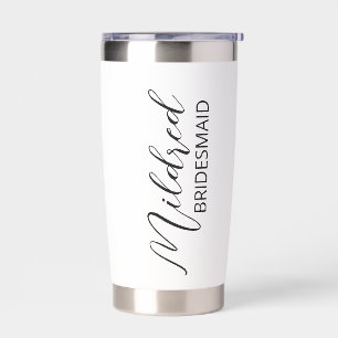 Personalized Iced Coffee Cup/ Bridesmaid Gift/ Cus Insulated Tumbler