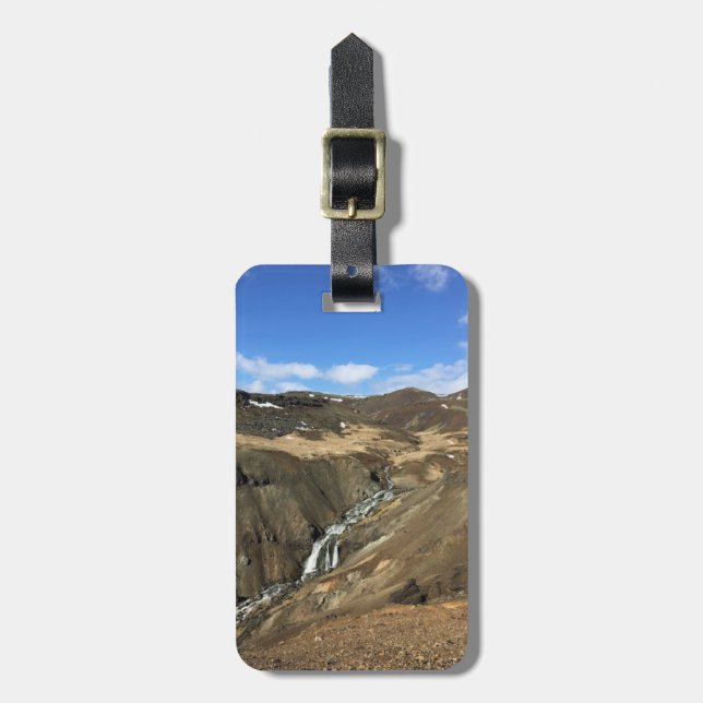 Personalized Iceland - luggage tag (Front Vertical)