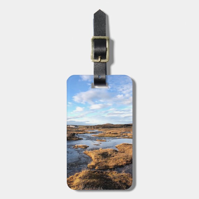 Personalized Iceland - luggage tag (Front Vertical)