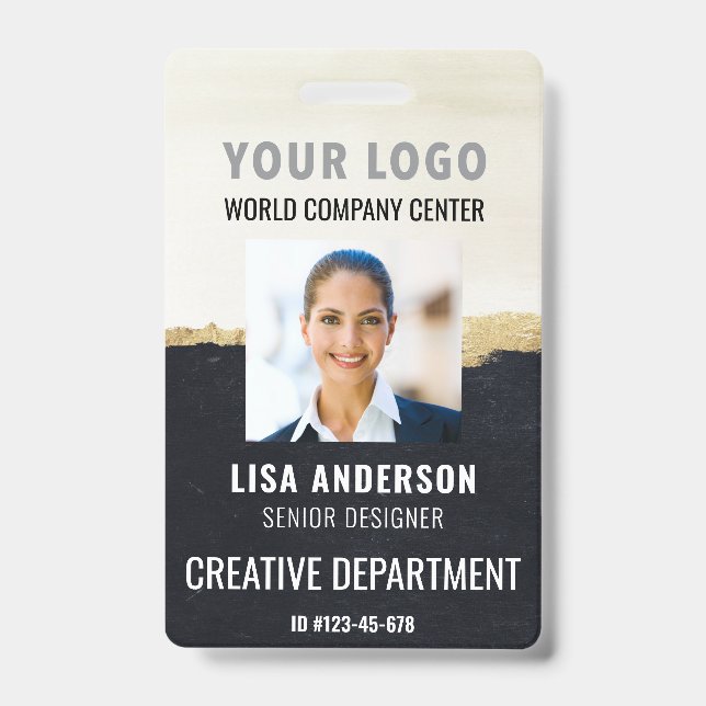 Personalized ID Badge Corporate Employee Name Tag (Front)