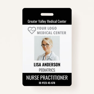 Personalized ID Badge Hospital Employee Name Tag