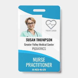 Personalized ID Badge Hospital Employee Name Tag