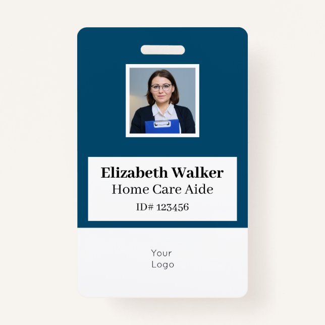 Personalized ID Photo Badge Double Sided (Front)