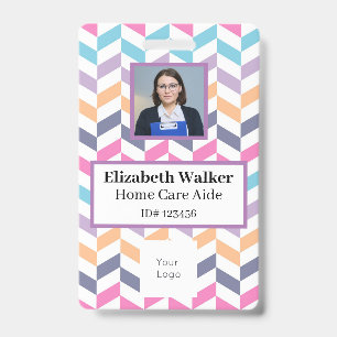 Personalized ID Photo Badge Double Sided