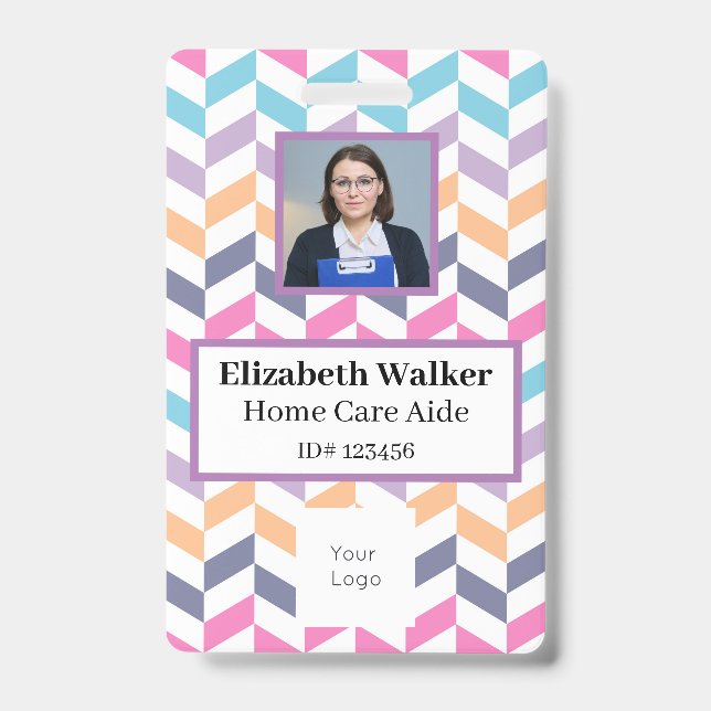 Personalized ID Photo Badge Double Sided (Front)
