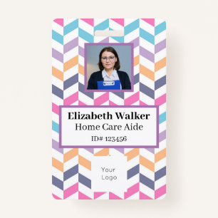 Personalized ID Photo Badge Double Sided
