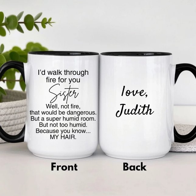 Personalized I'd Walk Through fire for You  Mug (Creator Uploaded)