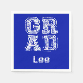 Personalized Ideas Graduation Chalkboard Style Napkins