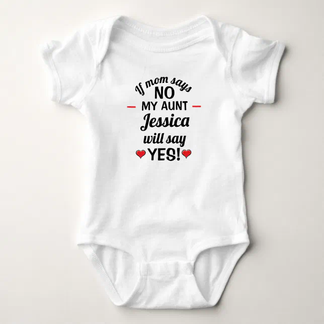 'If Mummy Says No, My Nanny Will Say Yes' Baby Vest Bodysuit – White, Unisex One Piece Romper