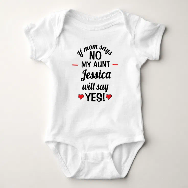 My Auntie Loves Me Embroidered Baby Romper Babygrow Gift Personalised Aunt 