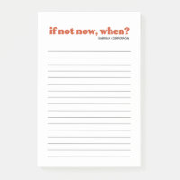 Personalized if not now, when sienna to do list